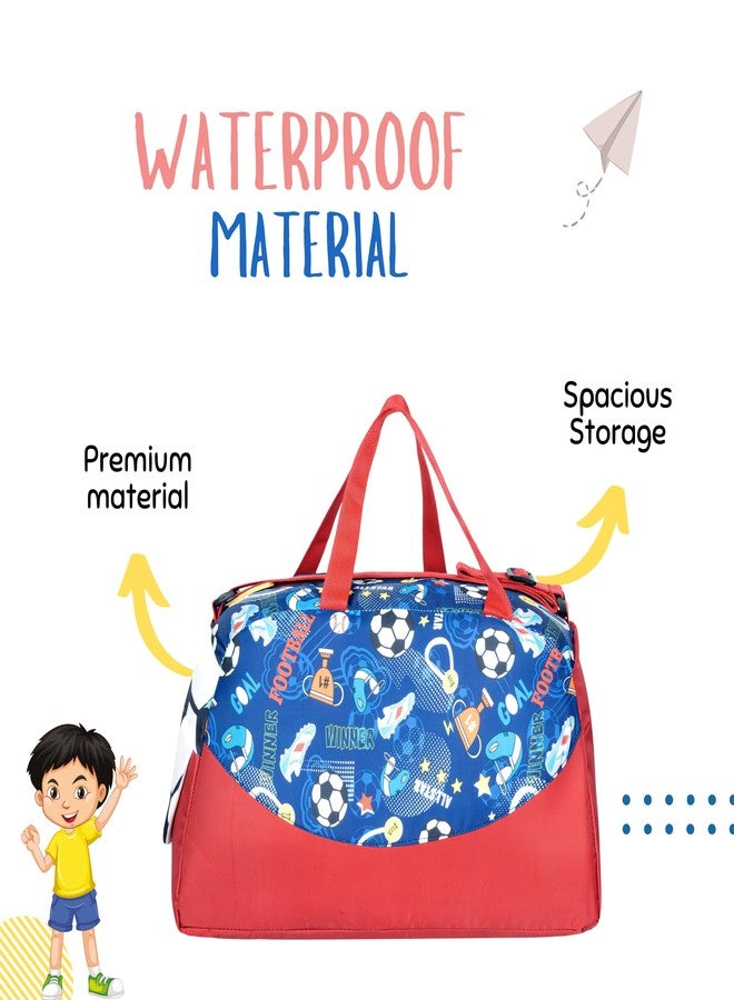 PHILLIN حقيبة سفر رياضية من البوليستر من فيلين للأولاد والبنات | حقيبة سفر كبيرة الحجم للأطفال - أحمر - Image 3